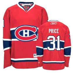 Carey Price Montreal Canadiens Reebok Authentic Home Jersey (Red)