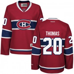 Christian Thomas Montreal Canadiens Reebok Women's Authentic Home Jersey (Red)
