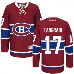 Eric Tangradi Montreal Canadiens Reebok Authentic Home Jersey (Red)