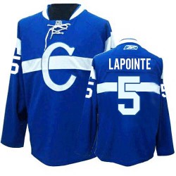 Guy Lapointe Montreal Canadiens Reebok Authentic Third Jersey (Blue)