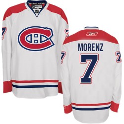 Howie Morenz Montreal Canadiens Reebok Premier Away Jersey (White)