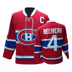 Jean Beliveau Montreal Canadiens CCM Premier Throwback Jersey (Red)