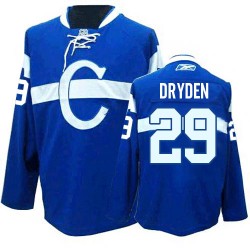 Ken Dryden Montreal Canadiens Reebok Authentic Third Jersey (Blue)