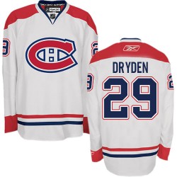 Ken Dryden Montreal Canadiens Reebok Authentic Away Jersey (White)