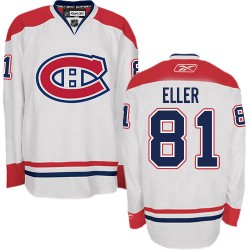 Lars Eller Montreal Canadiens Reebok Authentic Away Jersey (White)