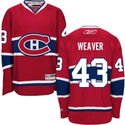 Mike Weaver Montreal Canadiens Reebok Authentic Home Jersey (Red)