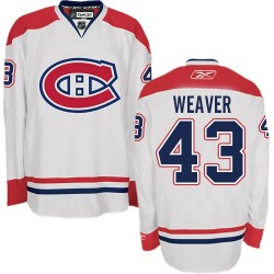 Mike Weaver Montreal Canadiens Reebok Authentic Away Jersey (White)