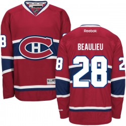 Nathan Beaulieu Montreal Canadiens Reebok Authentic Away Jersey (White)