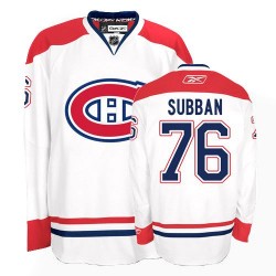 P.K Subban Montreal Canadiens Reebok Authentic Away Jersey (White)