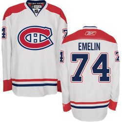Alexei Emelin Montreal Canadiens Reebok Authentic Away Jersey (White)