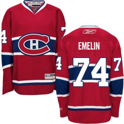 Alexei Emelin Montreal Canadiens Reebok Authentic Home Jersey (Red)