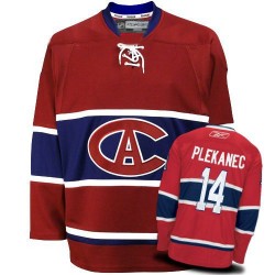 Tomas Plekanec Montreal Canadiens Reebok Authentic New CA Jersey (Red)