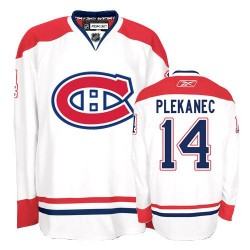 Tomas Plekanec Montreal Canadiens Reebok Authentic Away Jersey (White)
