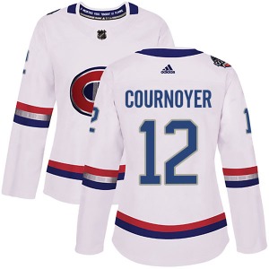 Yvan Cournoyer Montreal Canadiens Adidas Women's Authentic 2017 100 Classic Jersey (White)