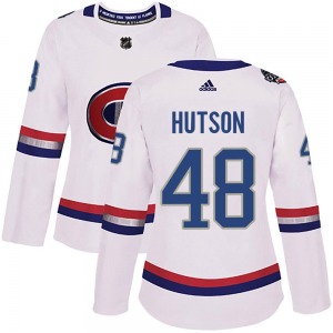 Lane Hutson Montreal Canadiens Adidas Women's Authentic 2017 100 Classic Jersey (White)