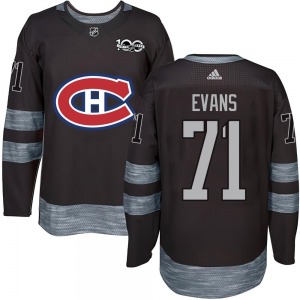 Jake Evans Montreal Canadiens Authentic 1917-2017 100th Anniversary Jersey (Black)