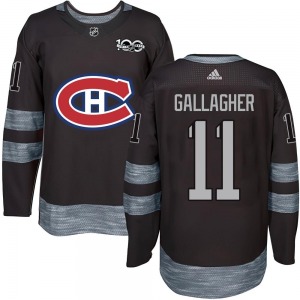 Brendan Gallagher Montreal Canadiens Authentic 1917-2017 100th Anniversary Jersey (Black)