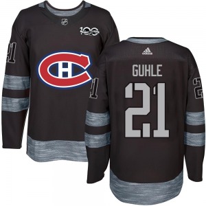 Kaiden Guhle Montreal Canadiens Authentic 1917-2017 100th Anniversary Jersey (Black)