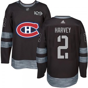 Doug Harvey Montreal Canadiens Authentic 1917-2017 100th Anniversary Jersey (Black)