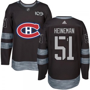 Emil Heineman Montreal Canadiens Authentic 1917-2017 100th Anniversary Jersey (Black)