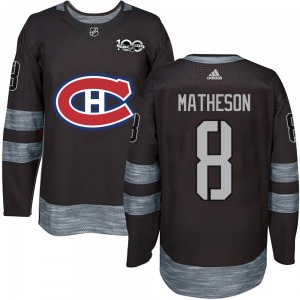 Mike Matheson Montreal Canadiens Authentic 1917-2017 100th Anniversary Jersey (Black)