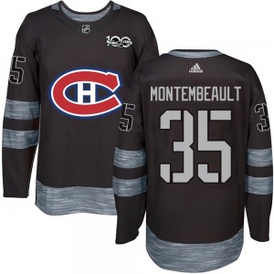 Sam Montembeault Montreal Canadiens Authentic 1917-2017 100th Anniversary Jersey (Black)