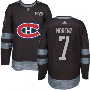 Howie Morenz Montreal Canadiens Authentic 1917-2017 100th Anniversary Jersey (Black)