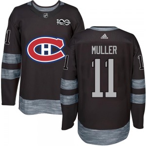 Kirk Muller Montreal Canadiens Authentic 1917-2017 100th Anniversary Jersey (Black)