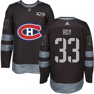 Patrick Roy Montreal Canadiens Authentic 1917-2017 100th Anniversary Jersey (Black)