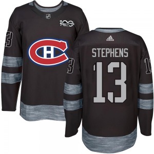 Mitchell Stephens Montreal Canadiens Authentic 1917-2017 100th Anniversary Jersey (Black)