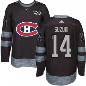 Nick Suzuki Montreal Canadiens Authentic 1917-2017 100th Anniversary Jersey (Black)