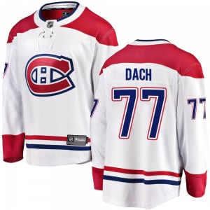 Kirby Dach Montreal Canadiens Fanatics Branded Breakaway Away Jersey (White)