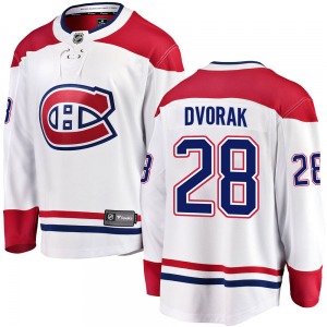 Christian Dvorak Montreal Canadiens Fanatics Branded Breakaway Away Jersey (White)