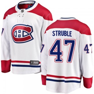 Jayden Struble Montreal Canadiens Fanatics Branded Breakaway Away Jersey (White)