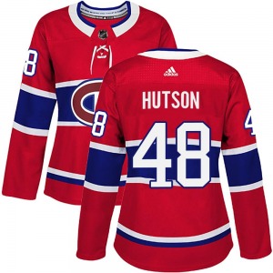 Lane Hutson Montreal Canadiens Adidas Women's Authentic Home Jersey (Red)