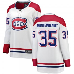 Sam Montembeault Montreal Canadiens Fanatics Branded Women's Breakaway Away Jersey (White)