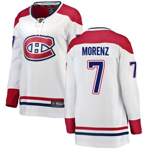 Howie Morenz Montreal Canadiens Fanatics Branded Women's Breakaway Away Jersey (White)