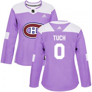 Luke Tuch Montreal Canadiens Adidas Women's Authentic Fights Cancer Practice Jersey (Purple)