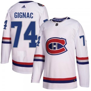 Brandon Gignac Montreal Canadiens Adidas Authentic 2017 100 Classic Jersey (White)