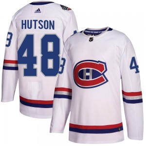 Lane Hutson Montreal Canadiens Adidas Authentic 2017 100 Classic Jersey (White)
