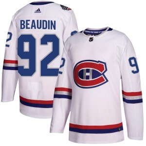 Nicolas Beaudin Montreal Canadiens Adidas Youth Authentic 2017 100 Classic Jersey (White)