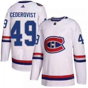 Filip Cederqvist Montreal Canadiens Adidas Youth Authentic 2017 100 Classic Jersey (White)