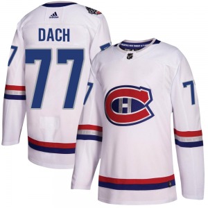 Kirby Dach Montreal Canadiens Adidas Youth Authentic 2017 100 Classic Jersey (White)