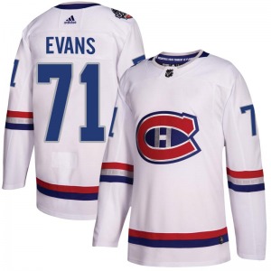 Jake Evans Montreal Canadiens Adidas Youth Authentic 2017 100 Classic Jersey (White)