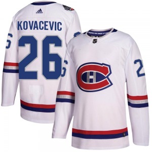 Johnathan Kovacevic Montreal Canadiens Adidas Youth Authentic 2017 100 Classic Jersey (White)