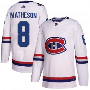 Mike Matheson Montreal Canadiens Adidas Youth Authentic 2017 100 Classic Jersey (White)