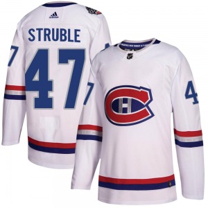 Jayden Struble Montreal Canadiens Adidas Youth Authentic 2017 100 Classic Jersey (White)