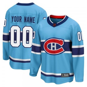 Custom Montreal Canadiens Fanatics Branded Breakaway Custom Special Edition 2.0 Jersey (Light Blue)
