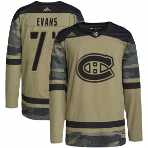 Jake Evans Montreal Canadiens Adidas Authentic Military Appreciation Practice Jersey (Camo)