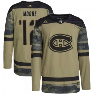 Dickie Moore Montreal Canadiens Adidas Authentic Military Appreciation Practice Jersey (Camo)